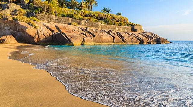 Praia de Las Vistas Como chegar e localiza o em Tenerife